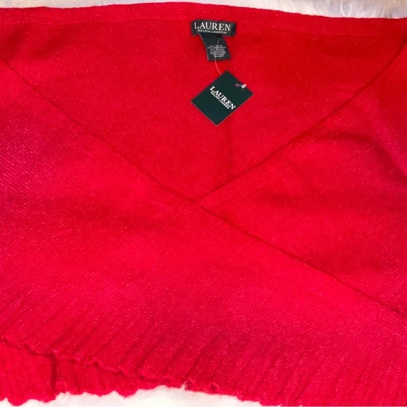 LAUREN Ralph Lauren wool scarf shawl wrap - Picture 2 of 3